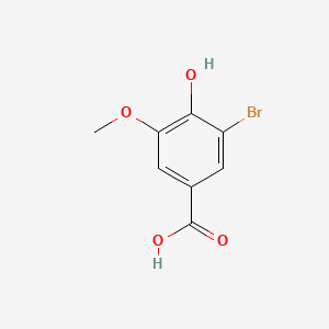 molecular formula C8H7BrO4 B1266027 3-Bromo-4-hydroxy-5-methoxybenzoic acid CAS No. 6324-52-3