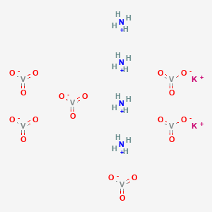 molecular formula H16K2N4O18V6 B12660275 Tetraammonium dipotassium vanadate CAS No. 61036-24-6