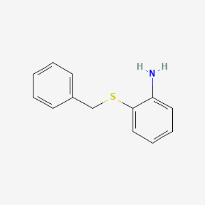 molecular formula C13H13NS B1266028 2-(苄硫基)苯胺 CAS No. 6325-92-4