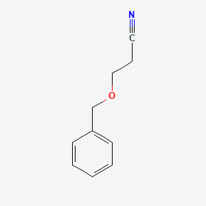 molecular formula C10H11NO B1266029 丙腈，3-(苯氧甲基)- CAS No. 6328-48-9
