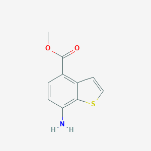 molecular formula C10H9NO2S B126603 Methyl 7-aminobenzo[b]thiophene-4-carboxylate CAS No. 157252-28-3