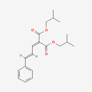molecular formula C20H26O4 B12660303 Bis(2-methylpropyl) (3-phenylallylidene)malonate CAS No. 93820-05-4