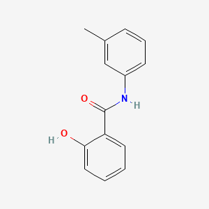 molecular formula C14H13NO2 B12660316 Benzamide, 2-hydroxy-N-(3-methylphenyl)- CAS No. 7133-57-5