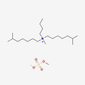 molecular formula C22H49NO4S B12660323 Butyldiisooctylmethylammonium methyl sulphate CAS No. 93982-22-0