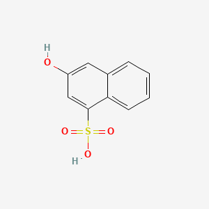 molecular formula C10H8O4S B1266033 1-Naphthalenesulfonic acid, 3-hydroxy- CAS No. 6357-85-3
