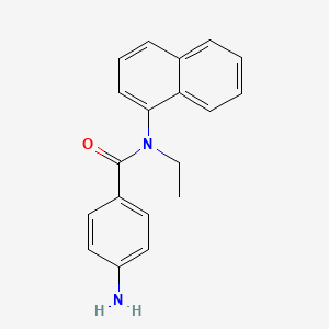 molecular formula C19H18N2O B1266034 4-Amino-N-ethyl-N-1-naphthylbenzamide CAS No. 6361-29-1