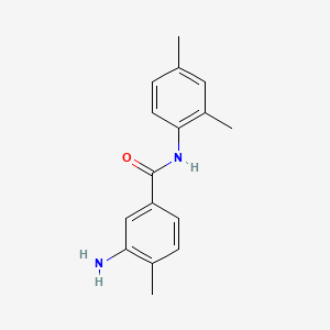 molecular formula C16H18N2O B1266035 3-Amino-N-(2,4-dimethylphenyl)-4-methylbenzamide CAS No. 6370-19-0