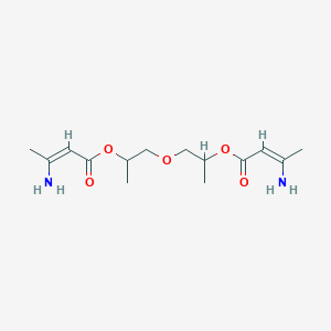 molecular formula C14H24N2O5 B12660356 Oxybis(methylethane-1,2-diyl) 3-amino-2-butenoate CAS No. 67252-64-6