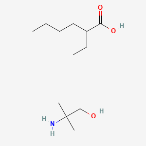 molecular formula C12H27NO3 B12660362 2-Amino-2-methylpropan-1-ol;2-ethylhexanoic acid CAS No. 125328-93-0