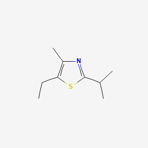 molecular formula C9H15NS B12660399 Thiazole, 5-ethyl-4-methyl-2-(1-methylethyl)- CAS No. 53498-31-0