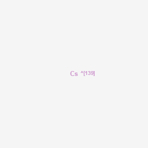 molecular formula Cs B12660406 Cesium, isotope of mass 139 CAS No. 14808-14-1