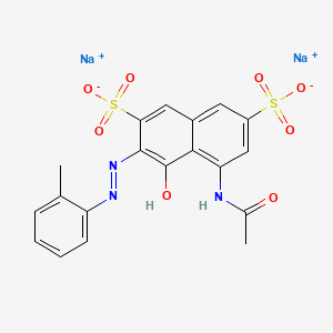 2,7-Naphthalenedisulfonic acid, 5-(acetylamino)-4-hydroxy-3-[(2-methylphenyl)azo]-, disodium salt