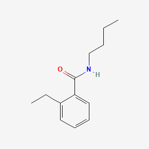 molecular formula C13H19NO B12660454 Benzamide, N-butyl-2-ethyl- CAS No. 56776-54-6