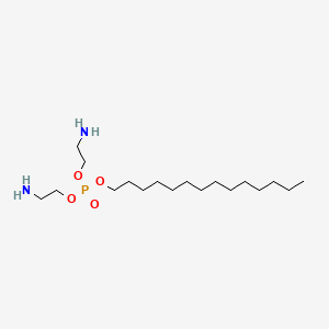 molecular formula C18H41N2O4P B12660490 Bis(2-aminoethyl) tetradecyl phosphate CAS No. 85508-16-3
