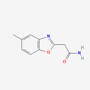 molecular formula C10H10N2O2 B12660503 5-Methylbenzoxazole-2-acetamide CAS No. 35783-56-3