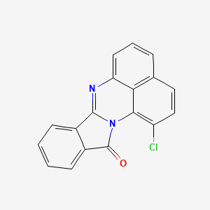 molecular formula C18H9ClN2O B12660506 Chloro-12H-phthaloperin-12-one CAS No. 93981-87-4