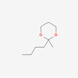 molecular formula C9H18O2 B12660520 2-Butyl-2-methyl-1,3-dioxane CAS No. 25683-00-5