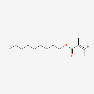 molecular formula C14H26O2 B12660556 Nonyl 2-methylisocrotonate CAS No. 29781-04-2