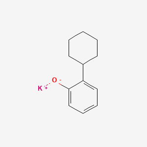 molecular formula C12H15KO B12660584 Potassium 2-cyclohexylphenolate CAS No. 56705-75-0