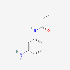 molecular formula C9H12N2O B1266060 N-(3-Aminophenyl)propanamide CAS No. 22987-10-6