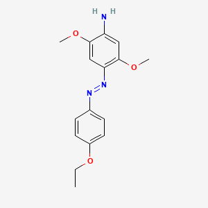 molecular formula C16H19N3O3 B12660603 4-((4-Ethoxyphenyl)azo)-2,5-dimethoxyaniline CAS No. 85098-82-4