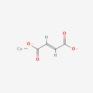 molecular formula C4H2CoO4 B12660652 Cobalt(II) fumarate CAS No. 85187-42-4