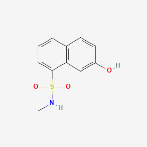 molecular formula C11H11NO3S B12660660 7-Hydroxy-N-methylnaphthalene-1-sulphonamide CAS No. 71720-47-3