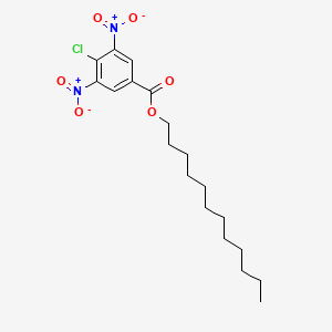 molecular formula C19H27ClN2O6 B12660681 Dodecyl 4-chloro-3,5-dinitrobenzoate CAS No. 94021-87-1