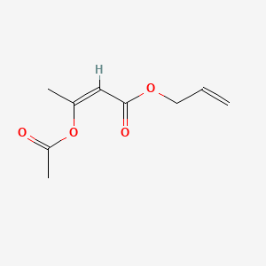 molecular formula C9H12O4 B12660687 Allyl 3-(acetoxy)but-2-enoate CAS No. 85455-70-5