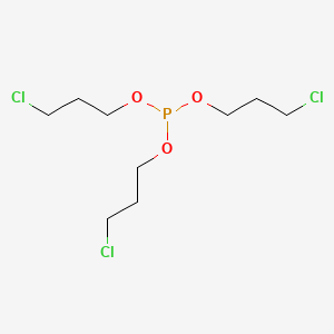molecular formula C9H18Cl3O3P B12660706 Tris(chloropropyl) phosphite CAS No. 50922-79-7