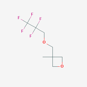molecular formula C8H11F5O2 B12660714 Oxetane, 3-methyl-3-((2,2,3,3,3-pentafluoropropoxy)methyl)- CAS No. 449177-94-0