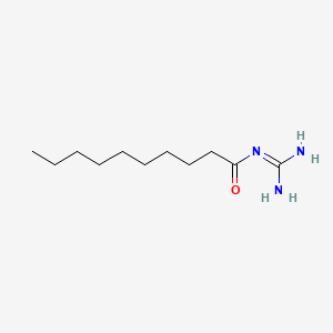 molecular formula C11H23N3O B12660728 N-Amidinodecan-1-amide CAS No. 27182-51-0