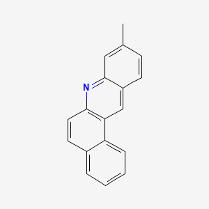 molecular formula C18H13N B12660730 9-Methylbenz(a)acridine CAS No. 14389-42-5