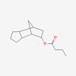 molecular formula C14H22O2 B12660745 Octahydro-4,7-methano-1H-inden-5-yl butyrate CAS No. 84962-70-9