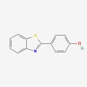 molecular formula C13H9NOS B1266075 4-(1,3-苯并噻唑-2-基)酚 CAS No. 6265-55-0