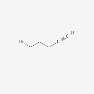 molecular formula C6H7Br B12660769 1-Hexen-5-yne, 2-bromo- CAS No. 72121-84-7