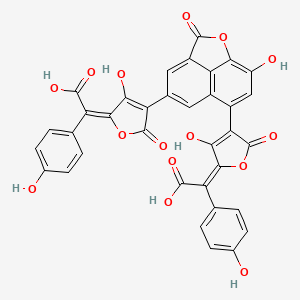 molecular formula C35H18O15 B12660779 Norbadione A CAS No. 90295-68-4