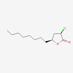 molecular formula C12H21ClO2 B12660782 cis-3-Chlorodihydro-5-octylfuran-2(3H)-one CAS No. 67107-94-2