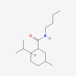 molecular formula C15H29NO B12660798 N-Butyl-2-isopropyl-5-methylcyclohexanecarboxamide CAS No. 73410-11-4