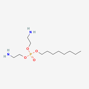 molecular formula C12H29N2O4P B12660803 Bis(2-aminoethyl) octyl phosphate CAS No. 85508-13-0