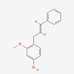 molecular formula C16H16O2 B12660827 Obtustyrene CAS No. 21148-31-2