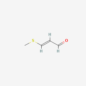molecular formula C4H6OS B12660851 3-(Methylthio)acrylaldehyde CAS No. 82045-60-1