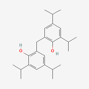 molecular formula C25H36O2 B12660866 2,2'-Methylenebis[4,6-diisopropylphenol] CAS No. 93803-61-3