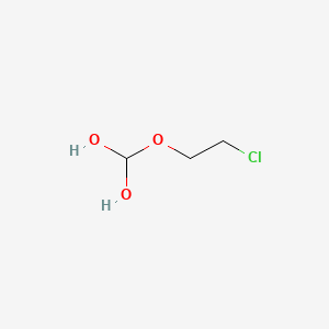 molecular formula C3H7ClO3 B12660888 (2-Chloroethoxy)methanediol CAS No. 71501-28-5