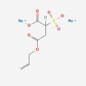 molecular formula C7H8Na2O7S B12660895 Disodium 4-allyl 2-sulphonatosuccinate CAS No. 4092-04-0