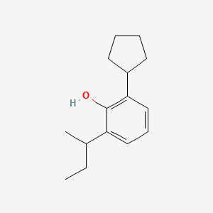 molecular formula C15H22O B12660913 6-sec-Butyl-2-cyclopentylphenol CAS No. 93892-29-6
