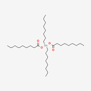 molecular formula C34H68O4Sn B12660983 Bis(nonanoyloxy)dioctylstannane CAS No. 85938-43-8