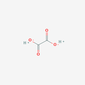 molecular formula C2H2O4<br>(COOH)2<br>C2H2O4. 2 H2O<br>(COOH)2. 2 H2O<br>HOOCCOOH<br>C2H2O4 B126610 草酸 CAS No. 144-62-7