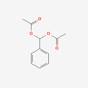 molecular formula C11H12O4 B1266101 苯甲醛二乙酸酯 CAS No. 581-55-5