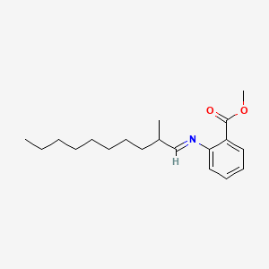 molecular formula C19H29NO2 B12661015 Methyl 2-[(2-methyldecylidene)amino]benzoate CAS No. 94201-26-0